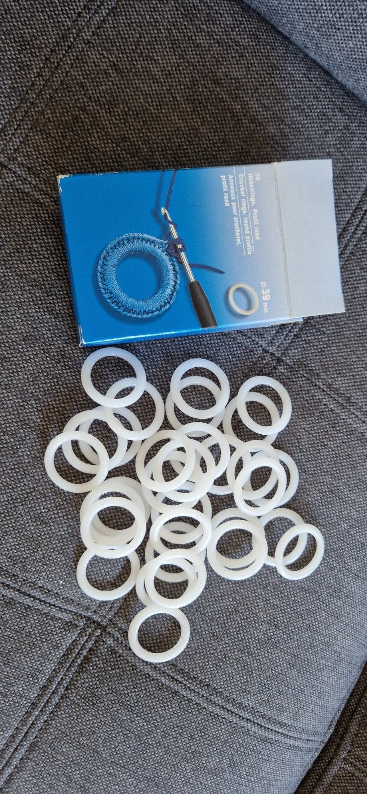 31 Haakringen, rond profiel, 39 mm, Hobby en Vrije tijd, Ophalen, Nieuw, Haken