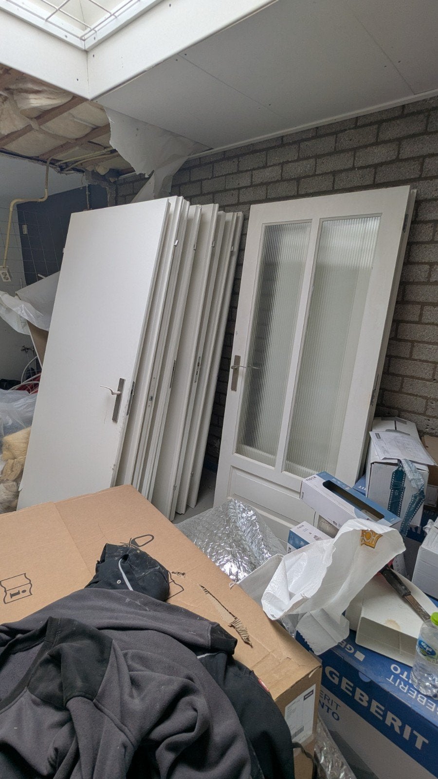 Opdekdeuren  201,5x83, Ophalen, Gebruikt, 200 tot 215 cm