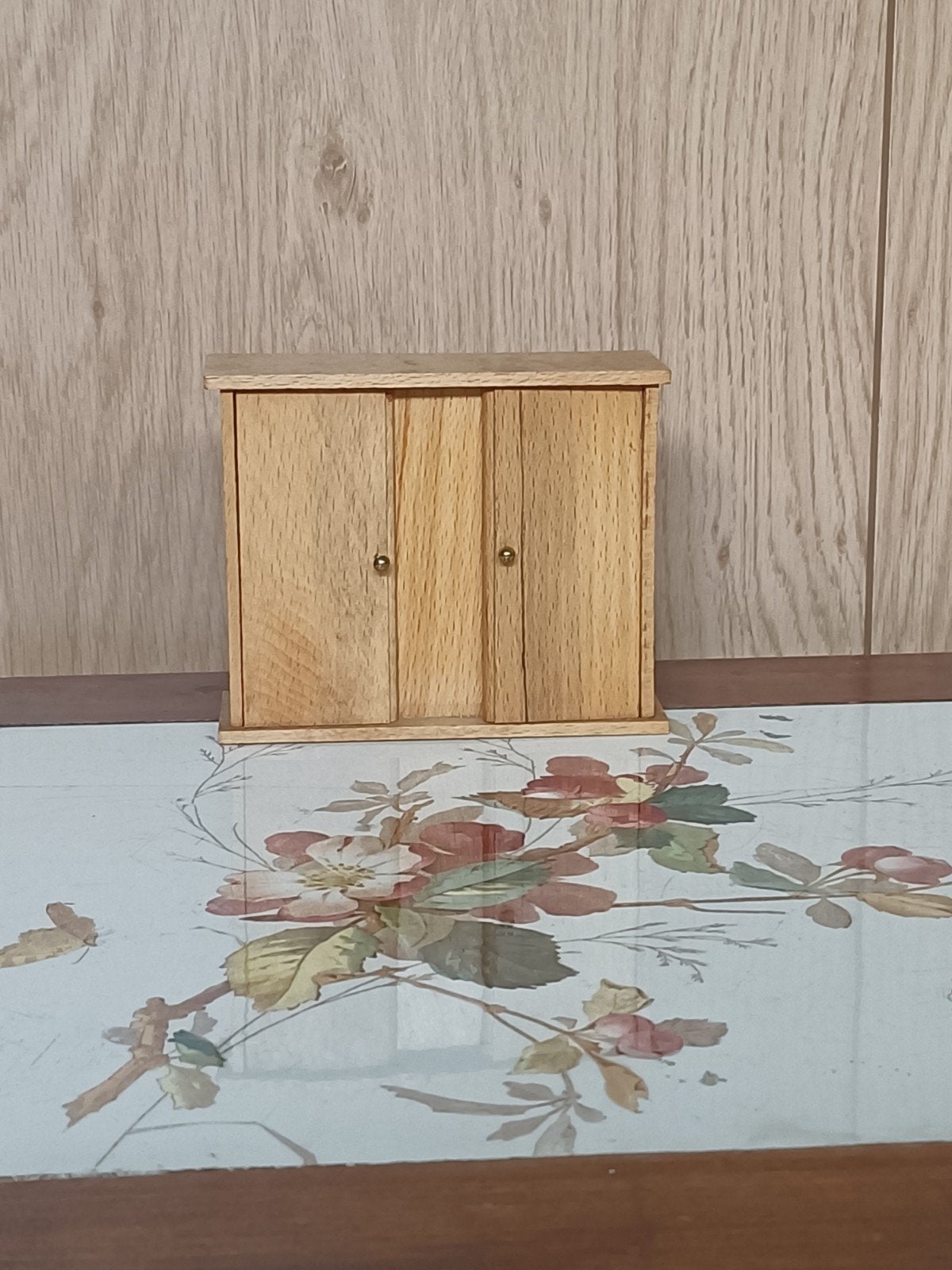Houten kastje poppenhuis 1:12, Ophalen of Verzenden, Gebruikt, Poppenhuis
