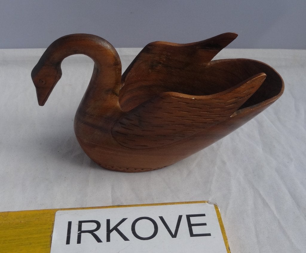 ZWAAN INDONESIË * Houten Bakje *, Antiek en Kunst, Kunst | Beelden en Houtsnijwerken, Houtsnijwerk, Handgemaakt, Minder dan 20 cm