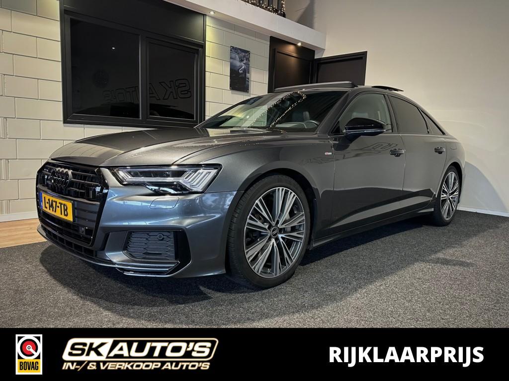 Audi A6 50 TFSI E Q. S EDIT. PANO l QUATTRO l STOEL/STUURVER, Automaat, Gebruikt, Bedrijf, Hybride Elektrisch/Benzine