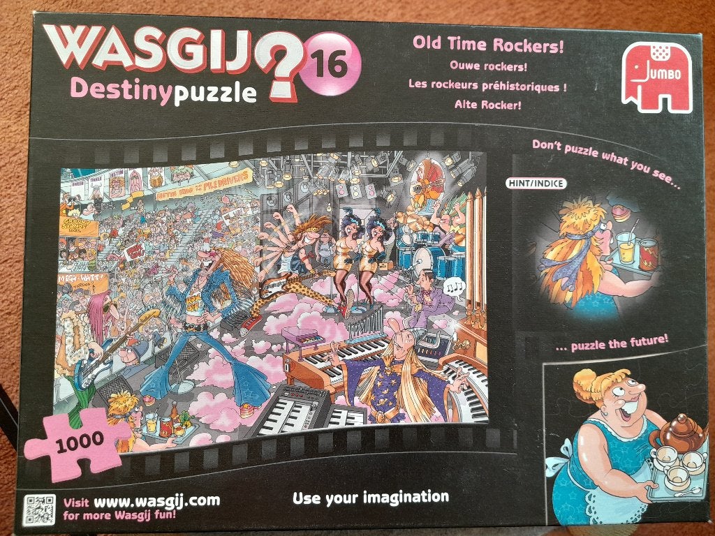 WasGij legpuzzel 1000stukjes nr 16, Ophalen, 500 t/m 1500 stukjes, Zo goed als nieuw