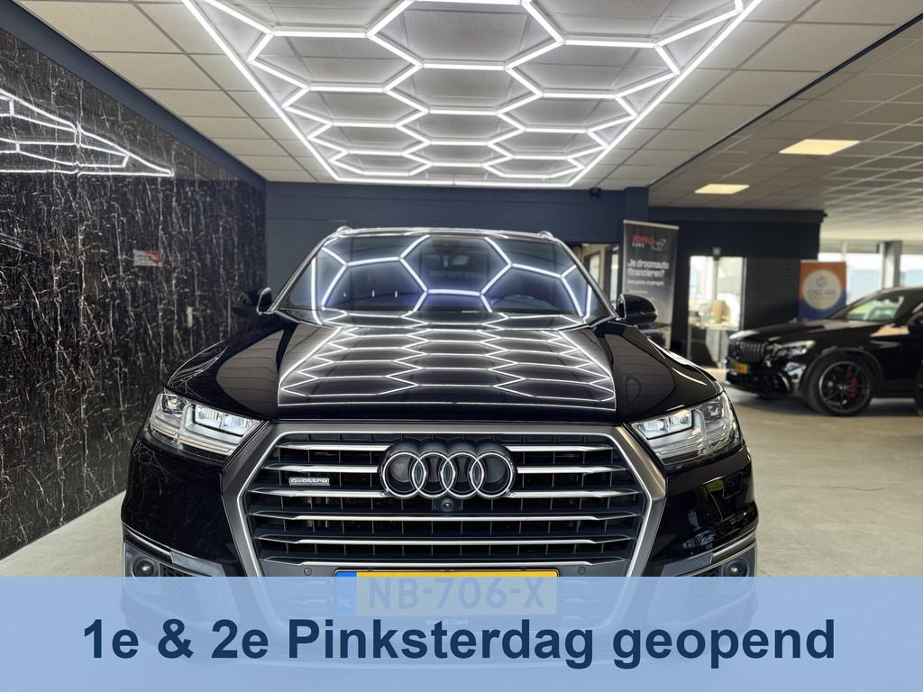 Audi Q7 3.0 TDI e-tron quattro Sport 3x s-line pano in opdra, Auto's, Automaat, Gebruikt, Blauw, 2420 kg