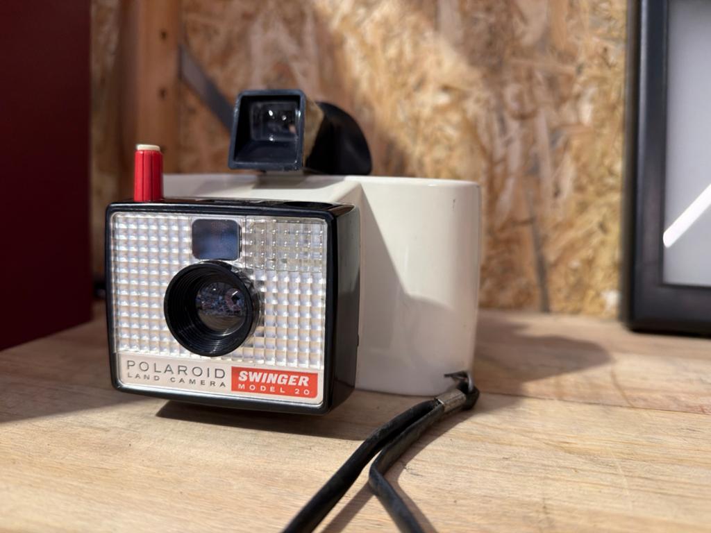 Vintage Polaroid Swinger Model 20 Land Camera, Audio, Tv en Foto, Fotocamera's Analoog, Ophalen of Verzenden, Gebruikt, Polaroid