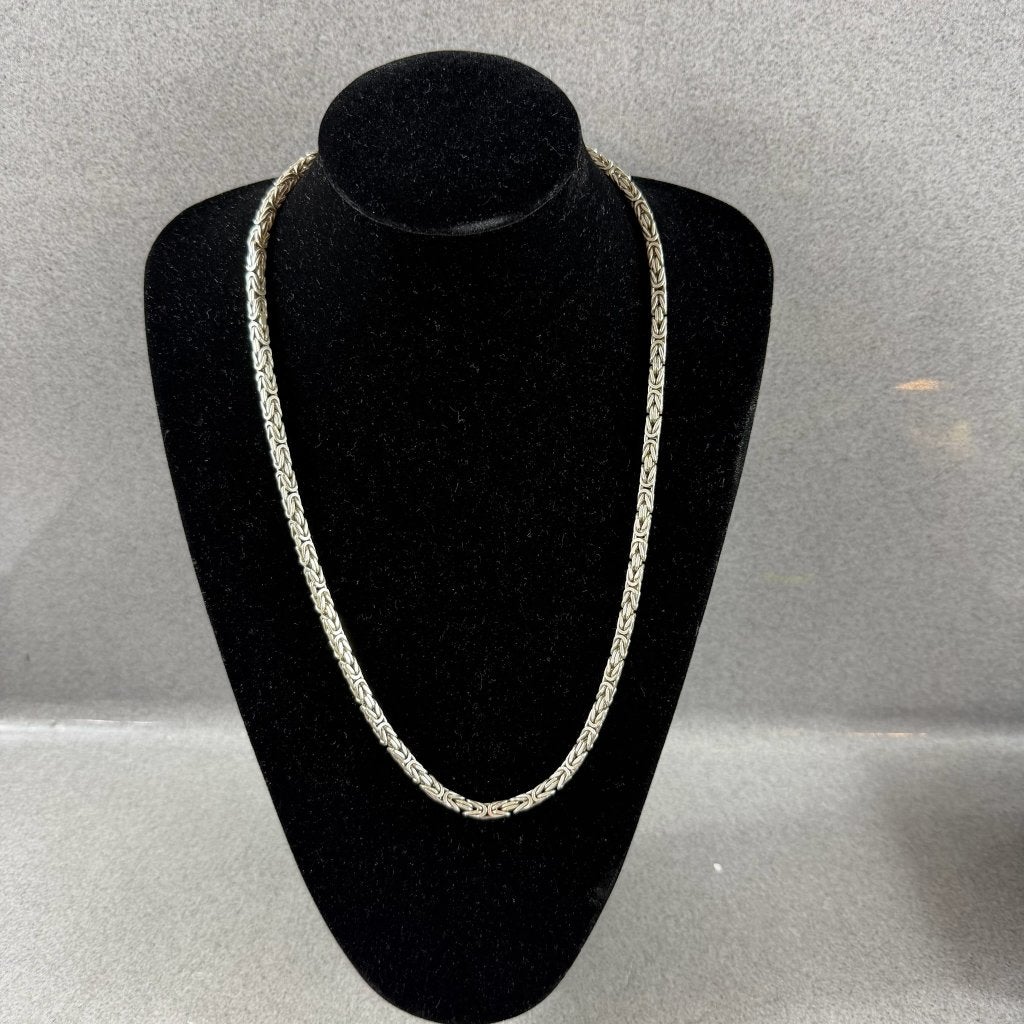 Zilveren Ketting AG 925 | koningsschakel | 65cm | 417779, Ophalen of Verzenden, Gebruikt, Zilver, Zilver