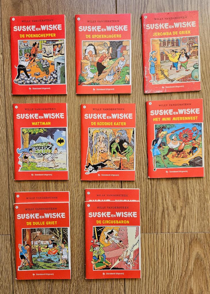 10 Suske en Wiske mini-boekjes, Boeken, Stripboeken, Willy Vandersteen e.a., Ophalen of Verzenden, Zo goed als nieuw, Meerdere stripboeken