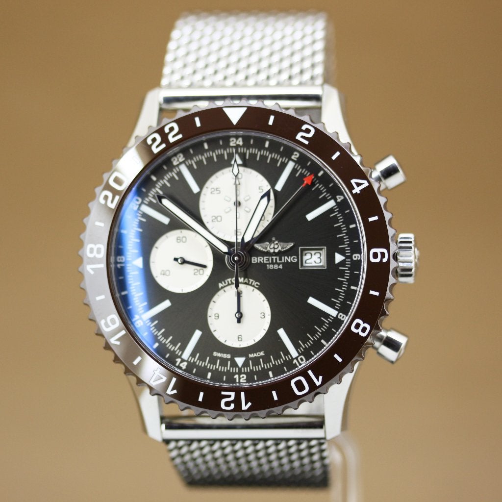 Breitling Chronoliner Y2431033/Q621 Full Set, Staal, Gebruikt, Staal, Breitling
