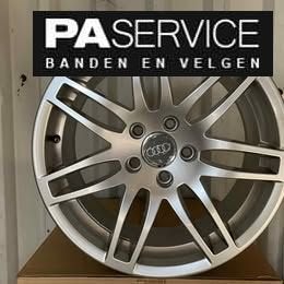 4x 17 inch Audi RS design velgen, 7,5 * 17 5*112 ET45, Gebruikt, Velg(en), -, -