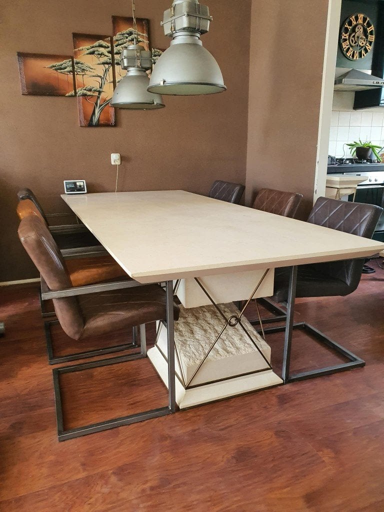 Vintage Meubelset (Travertin look & Metaal), Ophalen