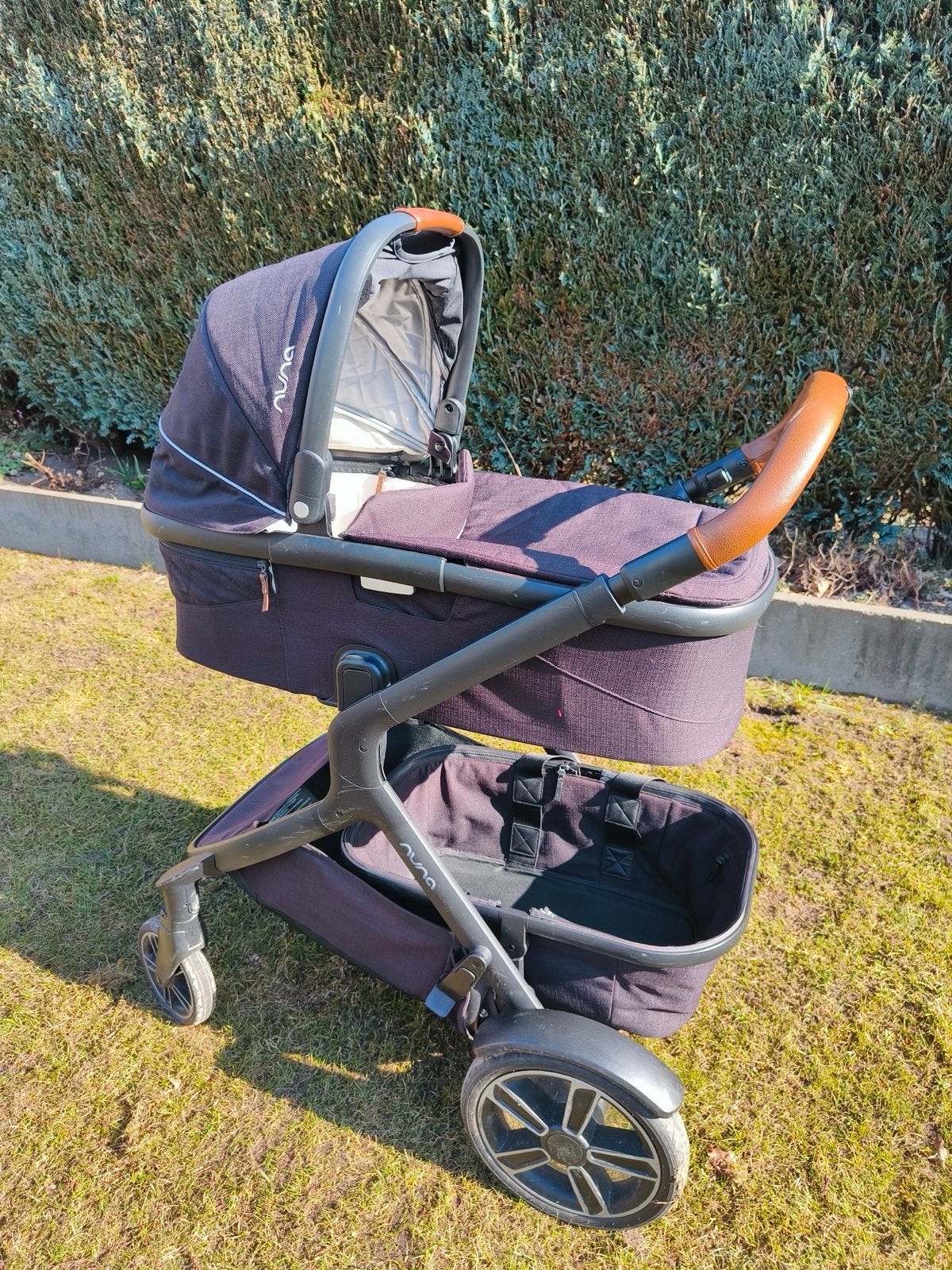 Nuna Demi Grow kinderwagen (zwart) compleet met accessoires, Gebruikt, Duowagen, Combiwagen, Ophalen