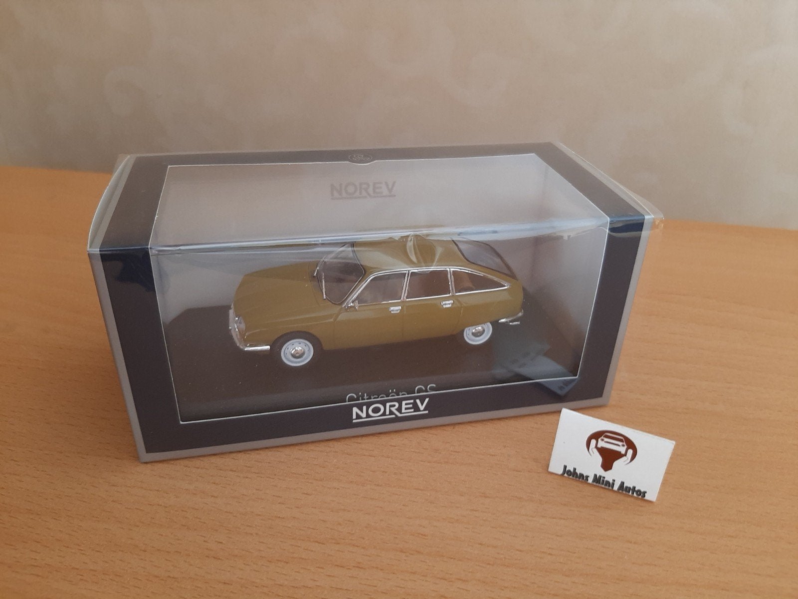 Citroën GS 1971 in bronze van Norev 1:43, Hobby en Vrije tijd, Auto, Norev, Ophalen of Verzenden, Norev