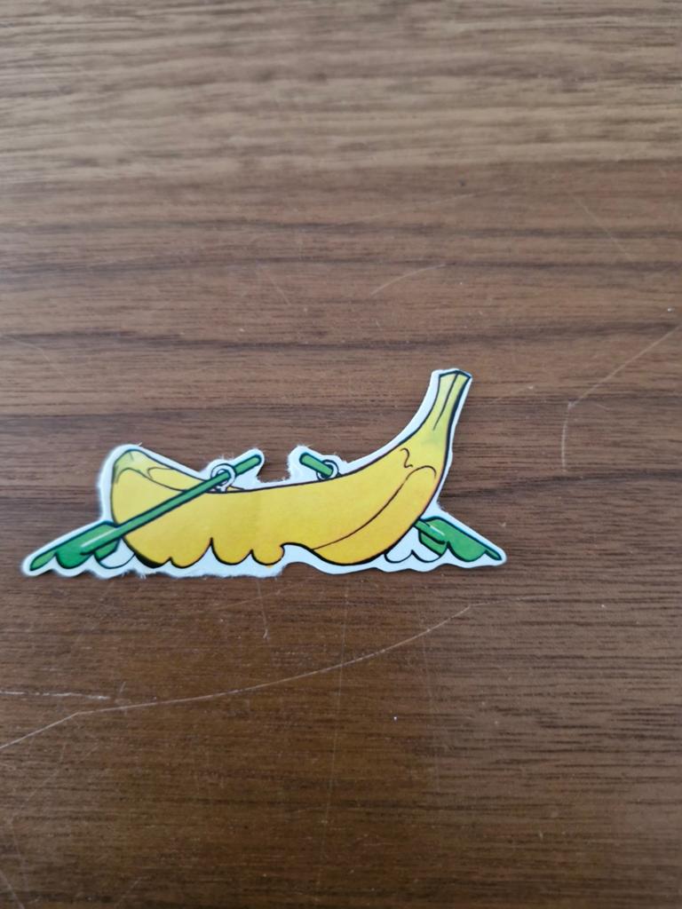 7560 Leuke banaan in boot sticker, Ophalen of Verzenden, Nieuw, Overige typen