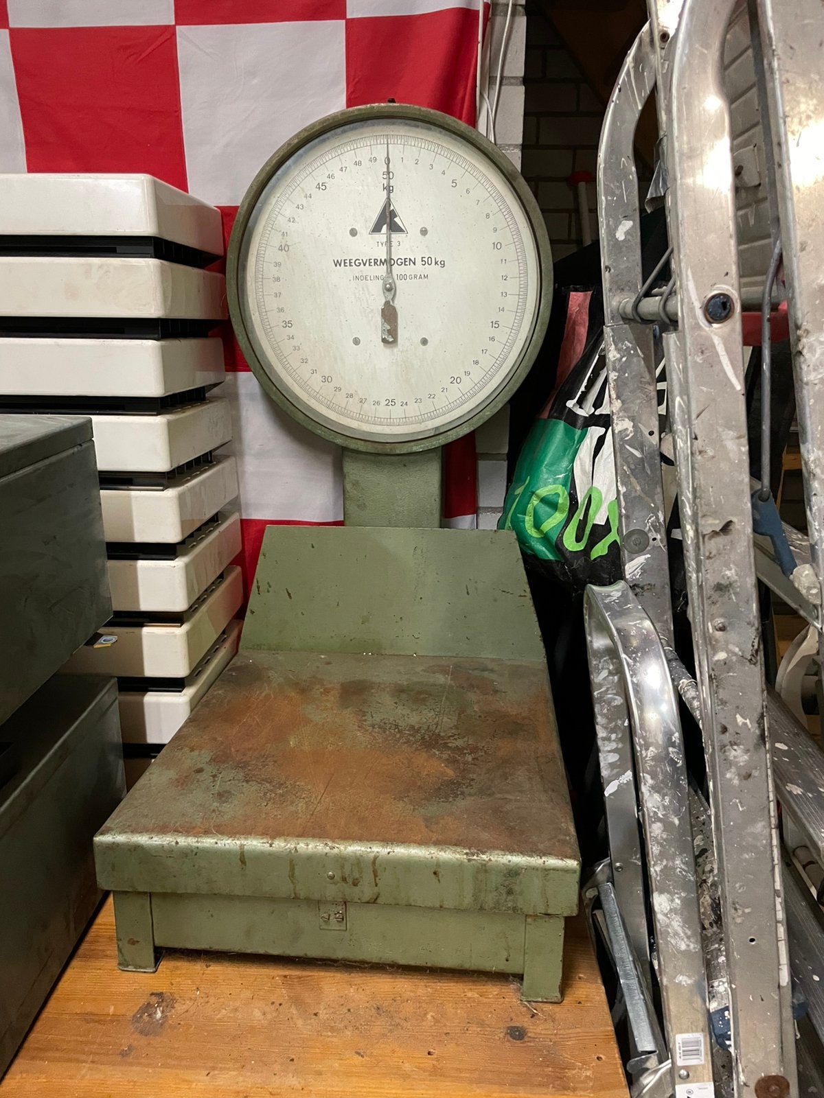 Weegschaal tafelmodel 50kg Berkel Molenschot, Witgoed en Apparatuur, Ophalen, Gebruikt, 50 tot 100 kg, Overige typen