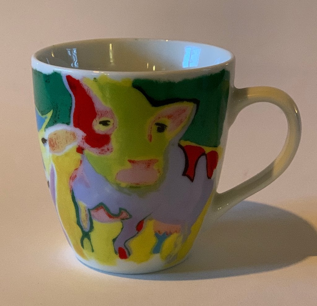 Friesche Vlag Mok kopje koffiekop met Koeien Design, Ophalen of Verzenden, Zo goed als nieuw, Overige stijlen, Kop(pen) en/of Schotel(s)