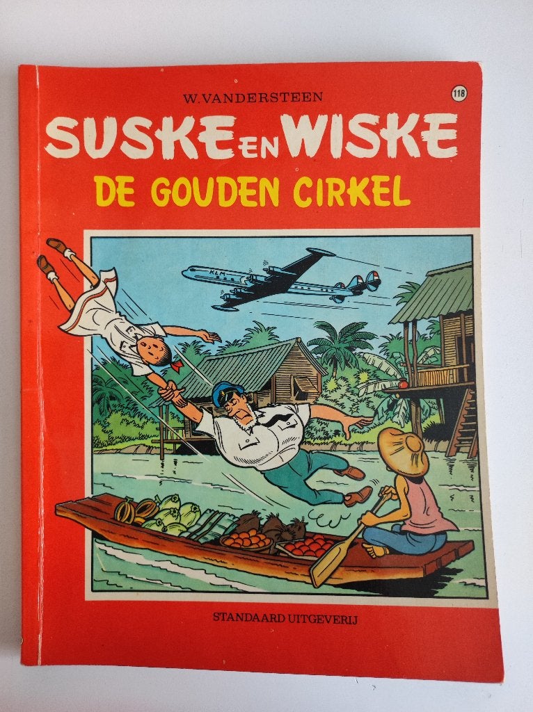 Suske en Wiske nr 118 De gouden cirkel eerste druk 1971., Boeken, Stripboeken, Gelezen, Willy Vandersteen, Eén stripboek, Ophalen of Verzenden