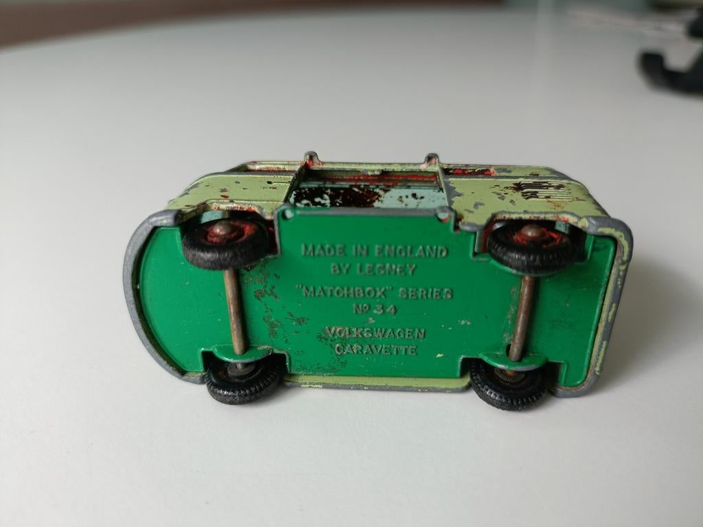 Vintage Matchbox Volkswagen Caravette No. 34, Ophalen of Verzenden, Gebruikt, Auto, Overige merken