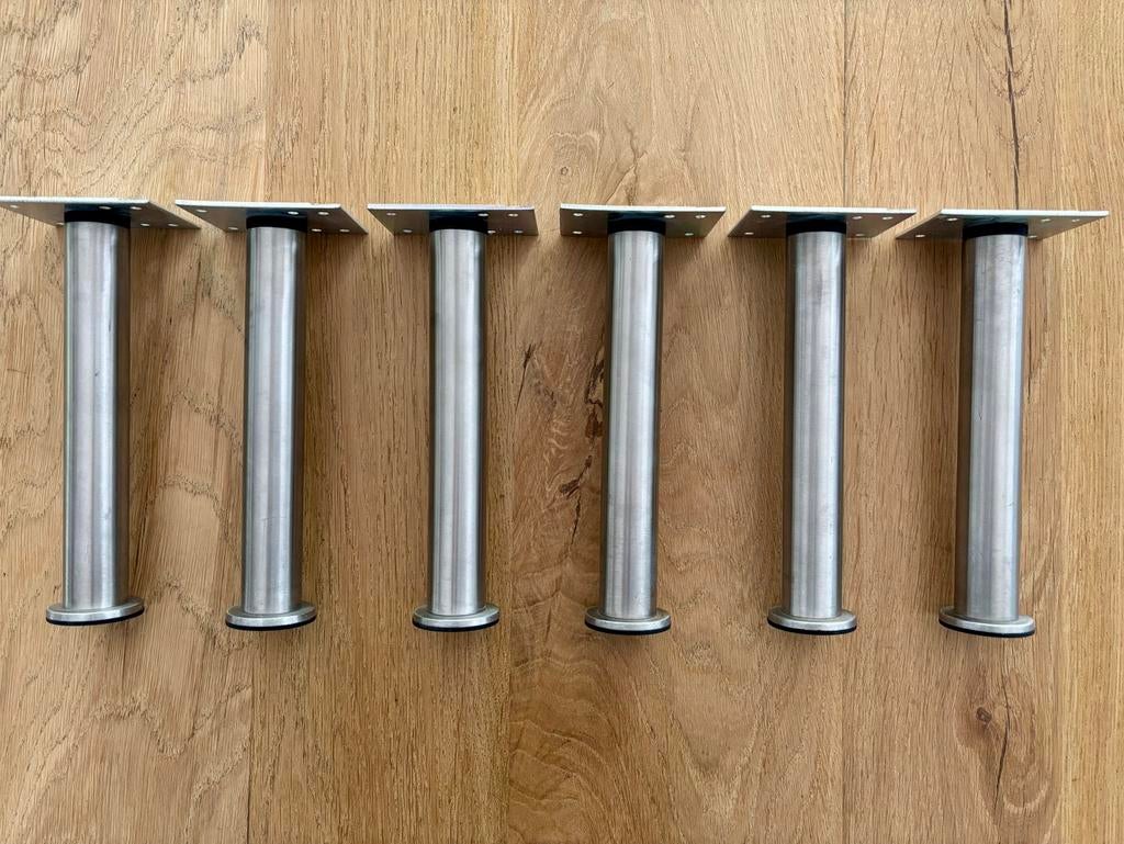 Set van 6 IKEA Capita verstelbare meubelpoten 20 cm, Ophalen of Verzenden, Zo goed als nieuw