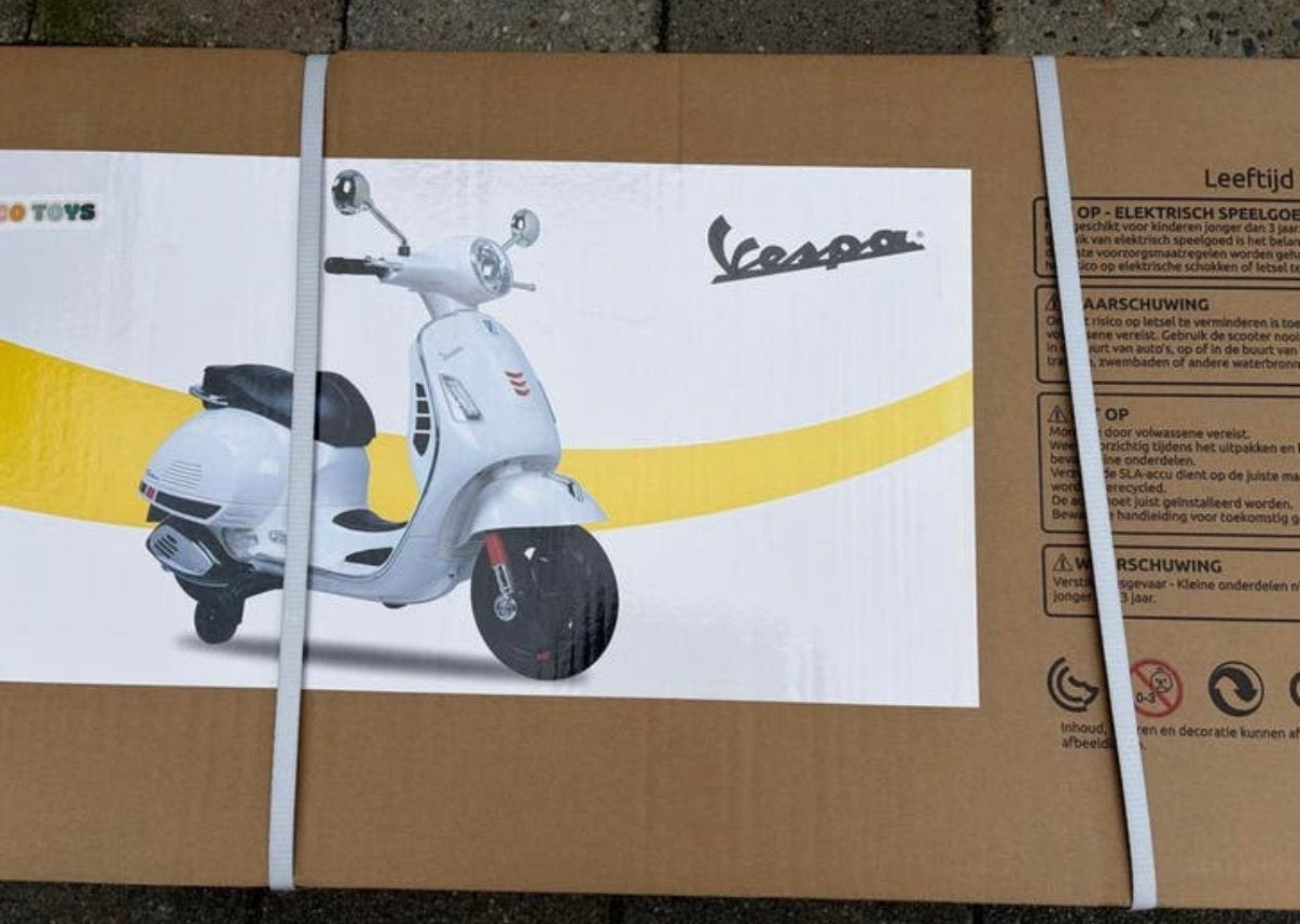 Elektrische kinder vespa, Ophalen