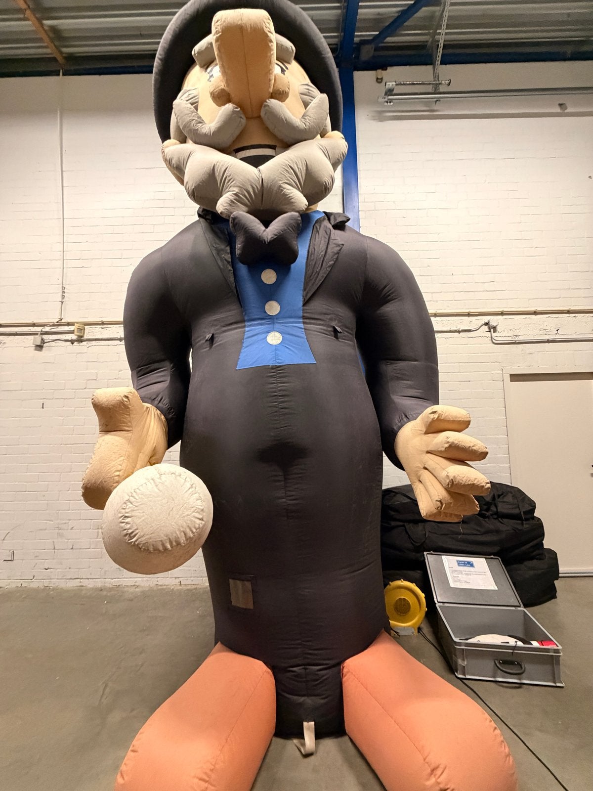 Opblaasbare Abraham pop - met kleine beschadigingen, Ophalen of Verzenden, Gebruikt, Feestartikel, Abraham of Sarah