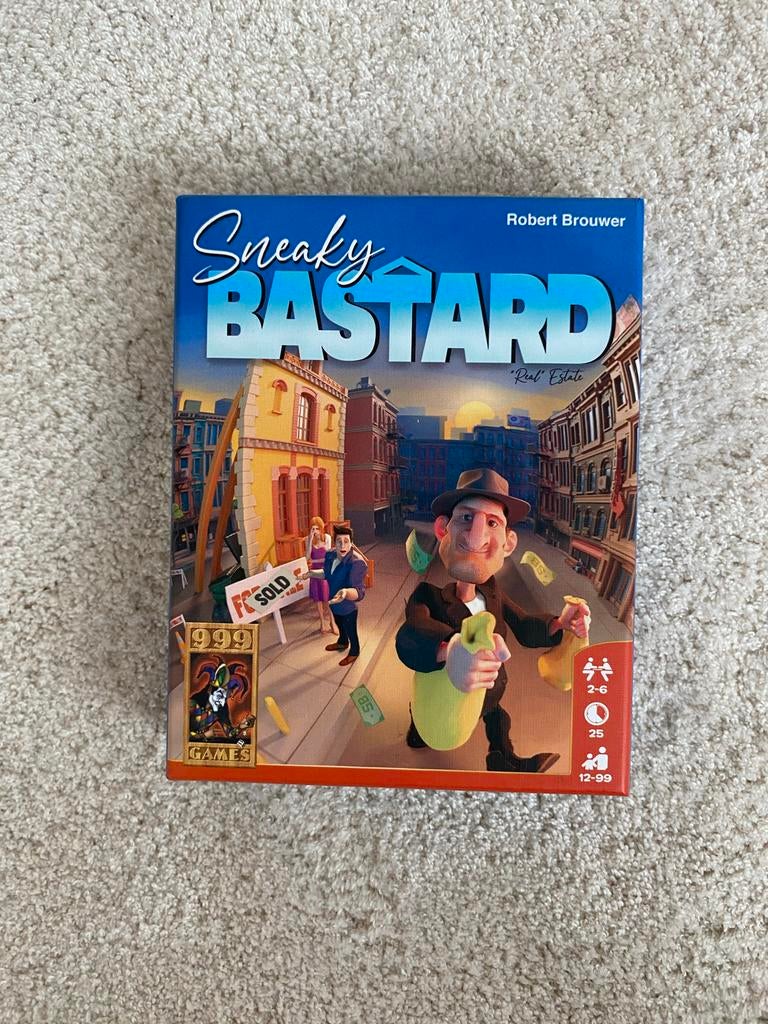 Sneaky Bastard: Real Estate Bordspel - 999 Games, Ophalen of Verzenden, Nieuw