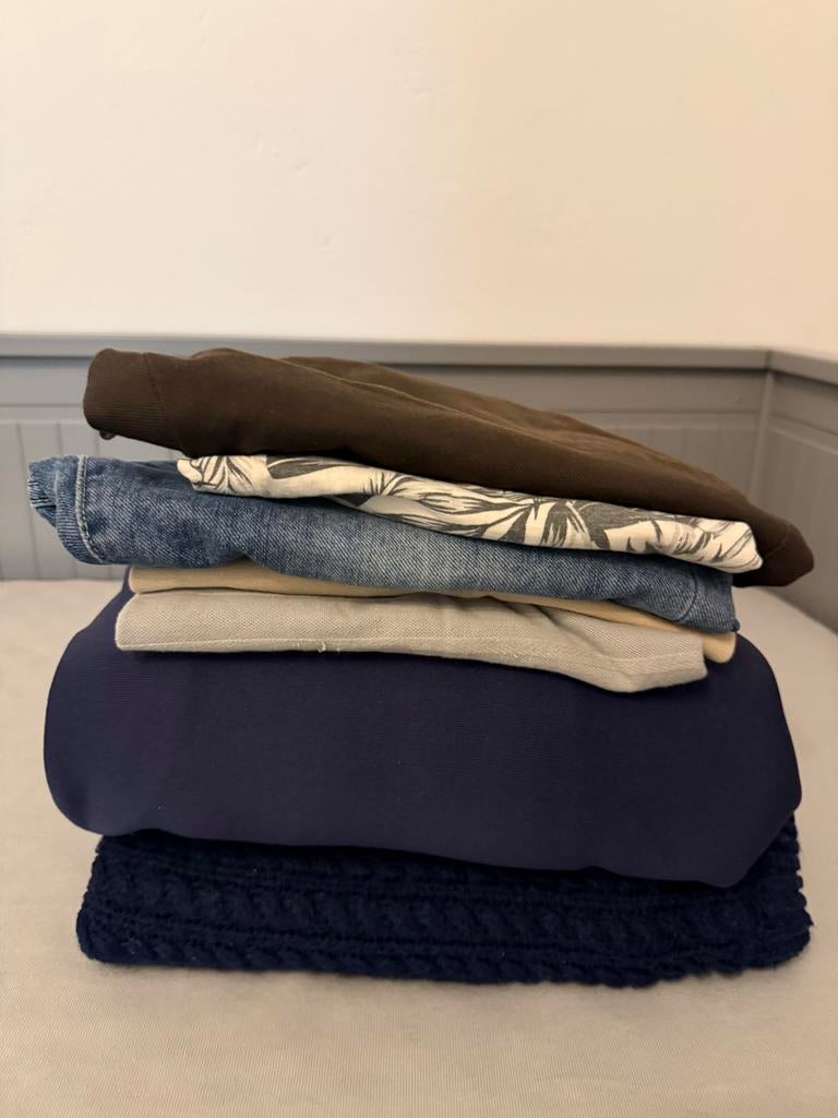 Herenkleding pakket: broeken, polo en trui, Ophalen, Gedragen, Overige maten, Overige kleuren