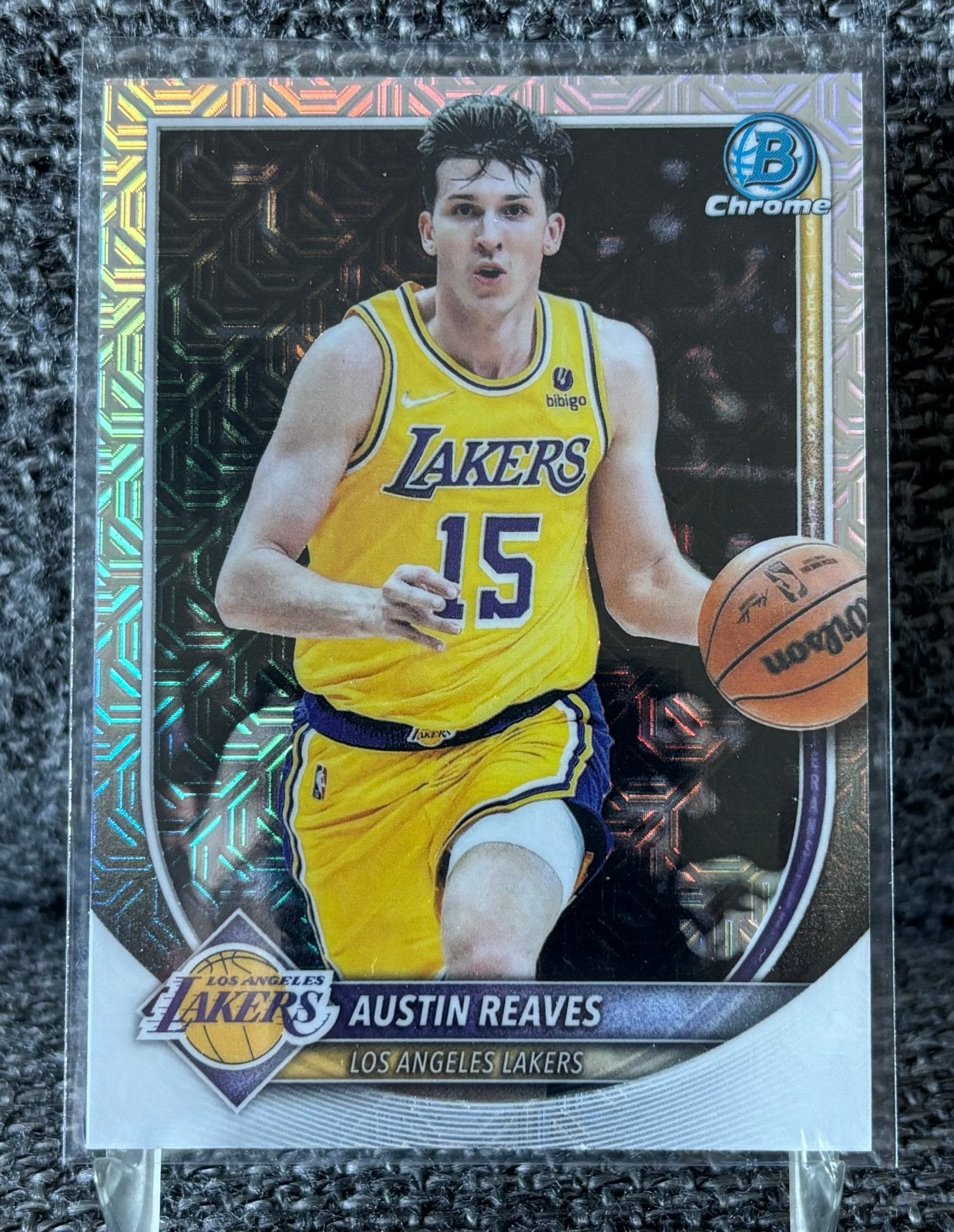 Austin Reaves Los Angeles Lakers Topps Bowman Chr. NBA card, Ophalen of Verzenden, Nieuw