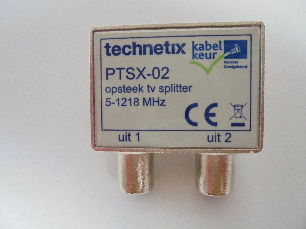 Splitter Technet nieuw PTSX - 02, Ophalen of Verzenden, Nieuw, Minder dan 2 meter, Coaxiale kabel