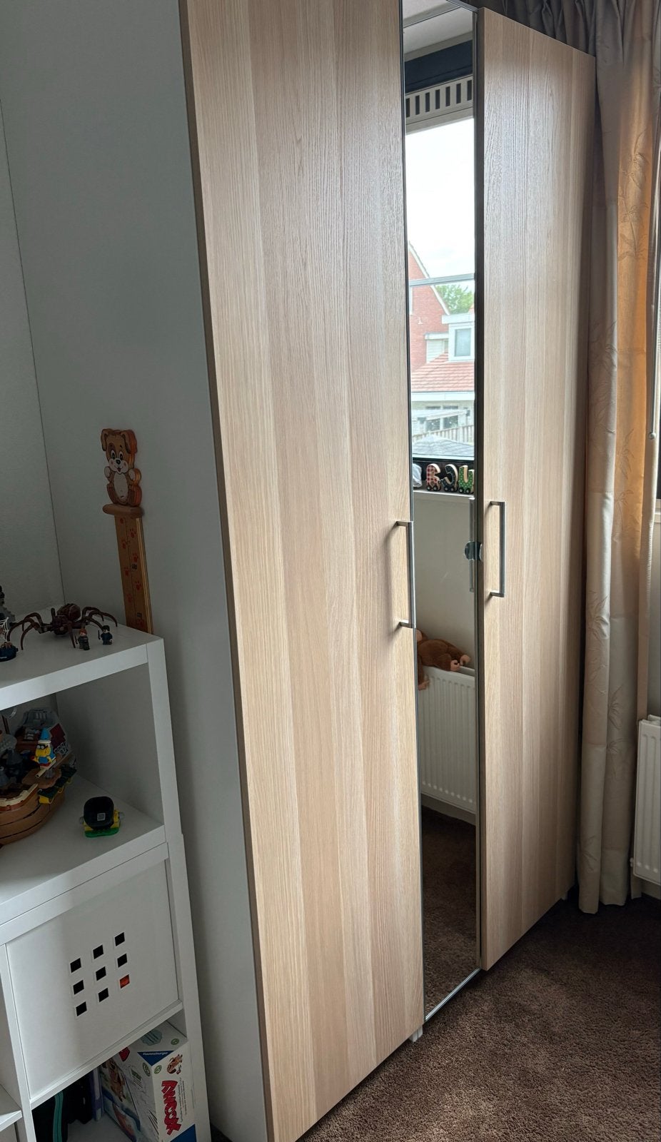 IKEA VIKEDAL Kledingkast met spiegeldeur, Ophalen, Gebruikt, 100 tot 150 cm, 200 cm of meer