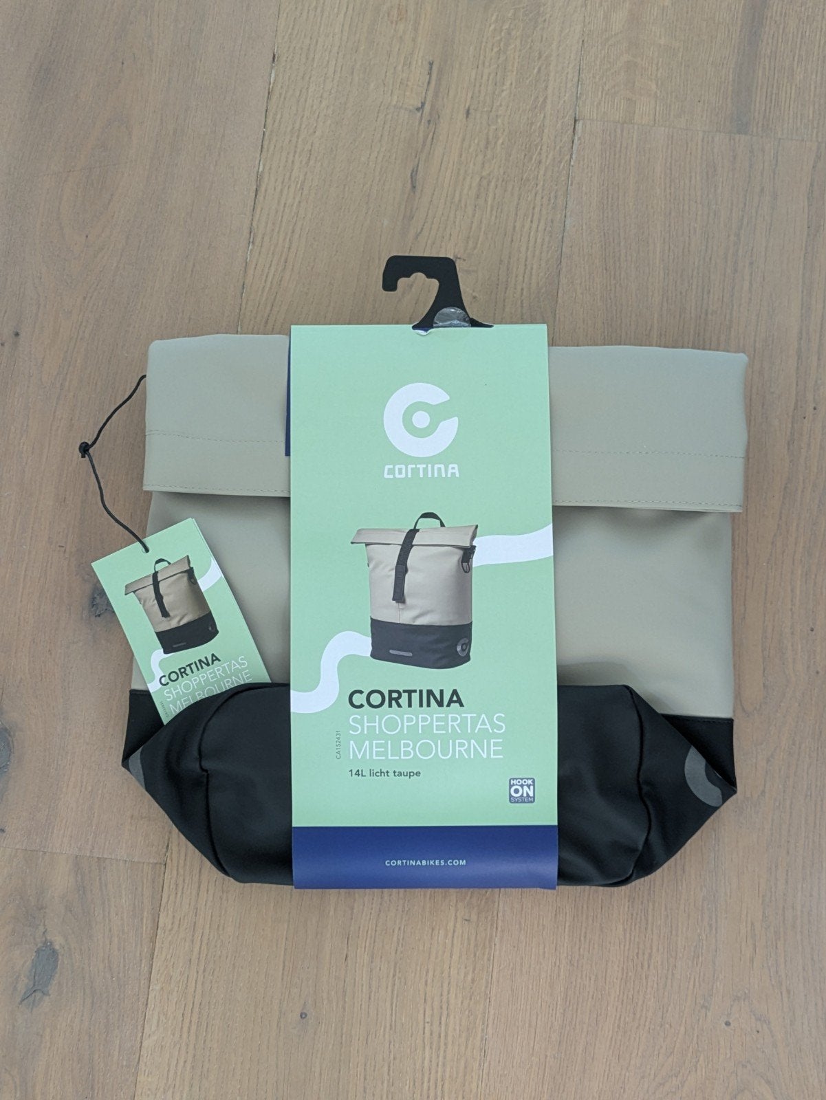 Cortina Melbourne Enkele Fietstas - 14L Licht Taupe, Ophalen of Verzenden, Nieuw, Cortina