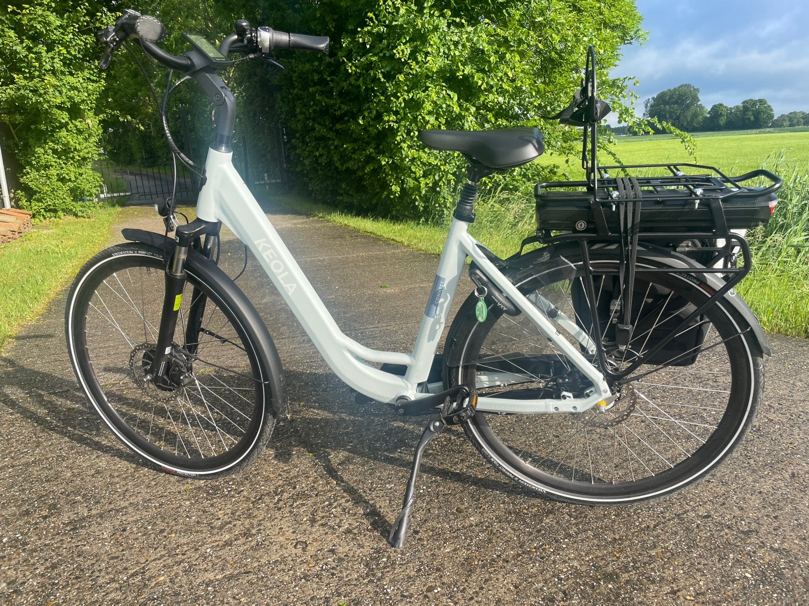 Keola Connect Front E-bike - 500Wh, Maat 51, Ice Blue Matt, Zo goed als nieuw, 51 tot 55 cm, 50 km per accu of meer, Ophalen