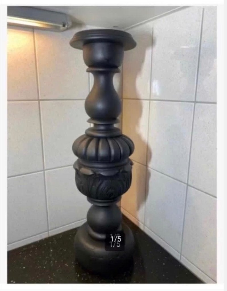 Antieke hoedenstandaard, hout, zwaar, zeer mooi, 56 cm hoog, Ophalen of Verzenden