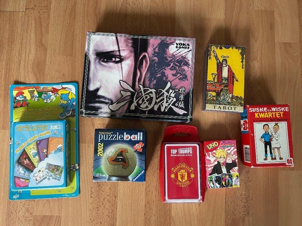 Pakket verschillende Cards games rpg smurf tarot trumps etc, Ophalen of Verzenden, Gebruikt, Meerdere kaarten