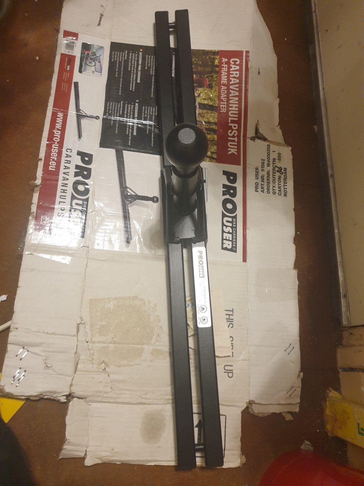 Pro-User Caravanhulpstuk A-Frame Adapter, Auto diversen, Fietsendragers, Ophalen of Verzenden, 2 fietsen, Nieuw, Fietsendrager-accessoire