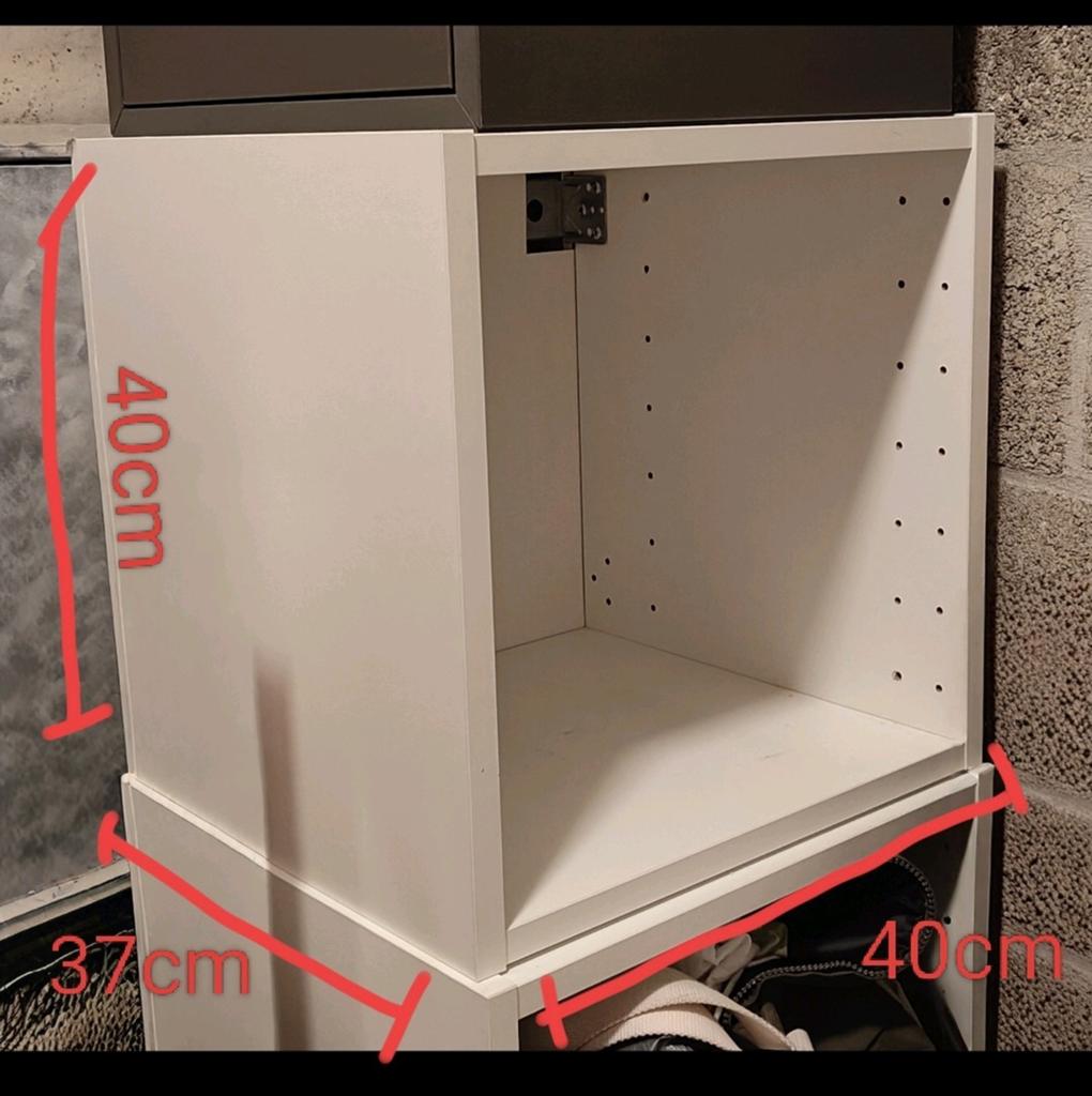 Ikea wit vierkant kast maat 40*37*40, Ophalen, Overige materialen, Gebruikt, Minder dan 150 cm