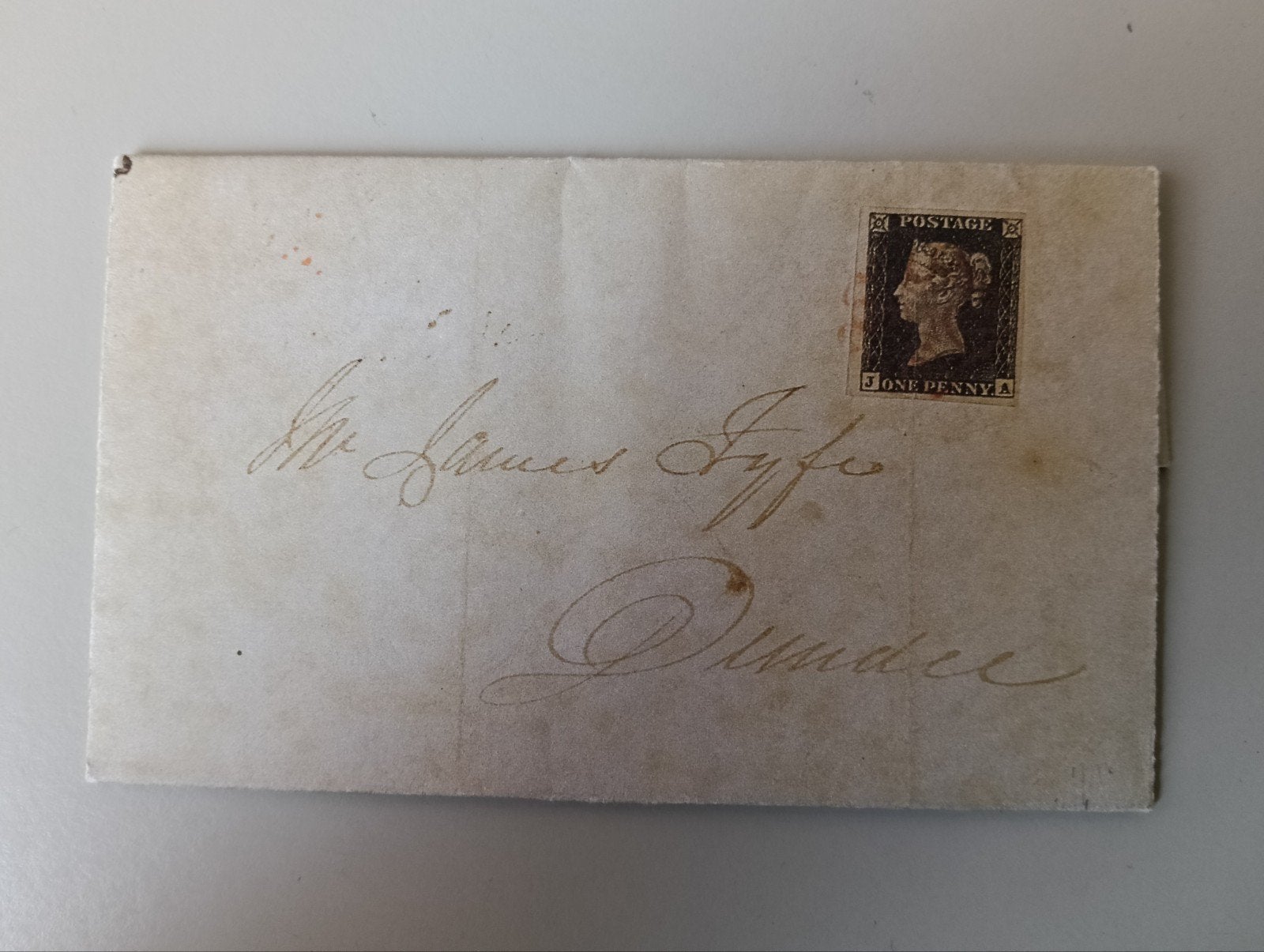 GB Black Penny - brief (facsimile) - FDC 1240/44, Postzegels en Munten, Brieven en Enveloppen | Buitenland, Ophalen of Verzenden