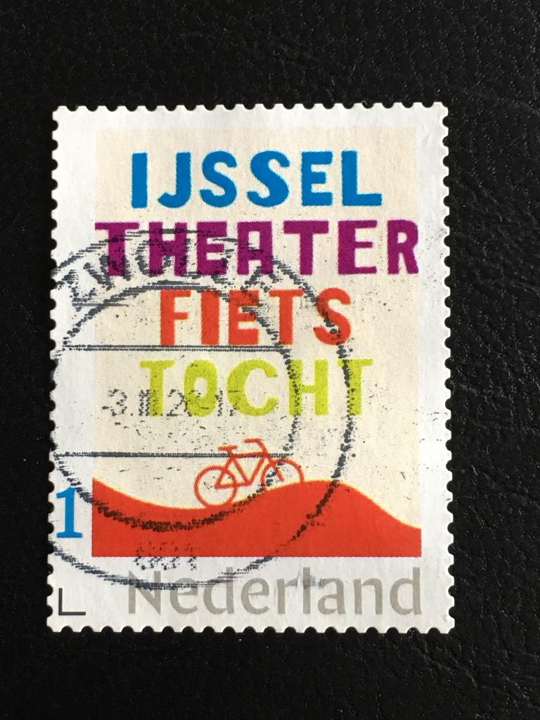 bccl 3353 Persoonlijk - IJssel theater fietstocht - gestempe, Ophalen of Verzenden, Na 1940, Gestempeld