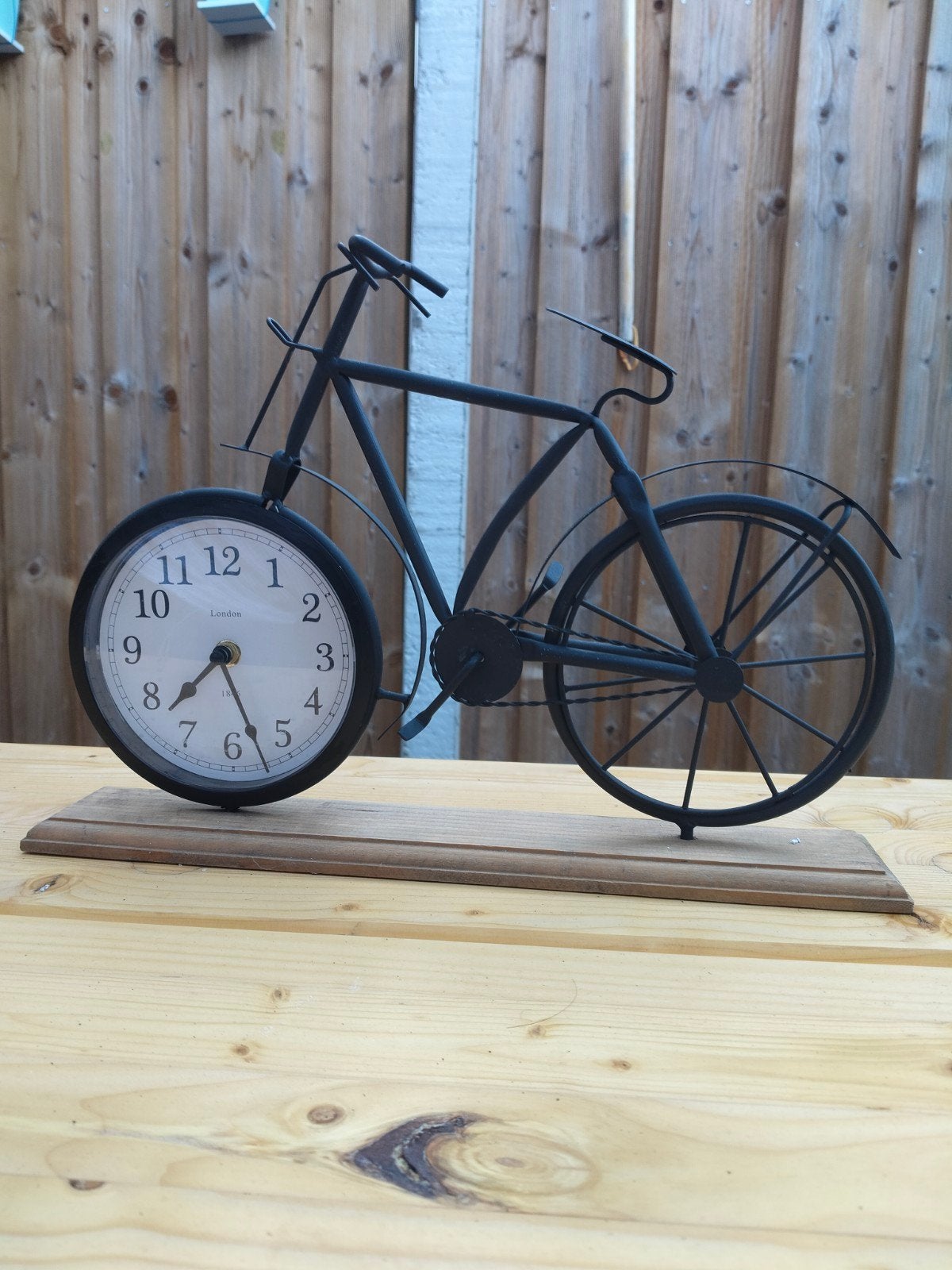 Unieke Fietsklok - Decoratieve Tafelklok in Fietsvorm, Ophalen, Gebruikt, Vintage, Analoog