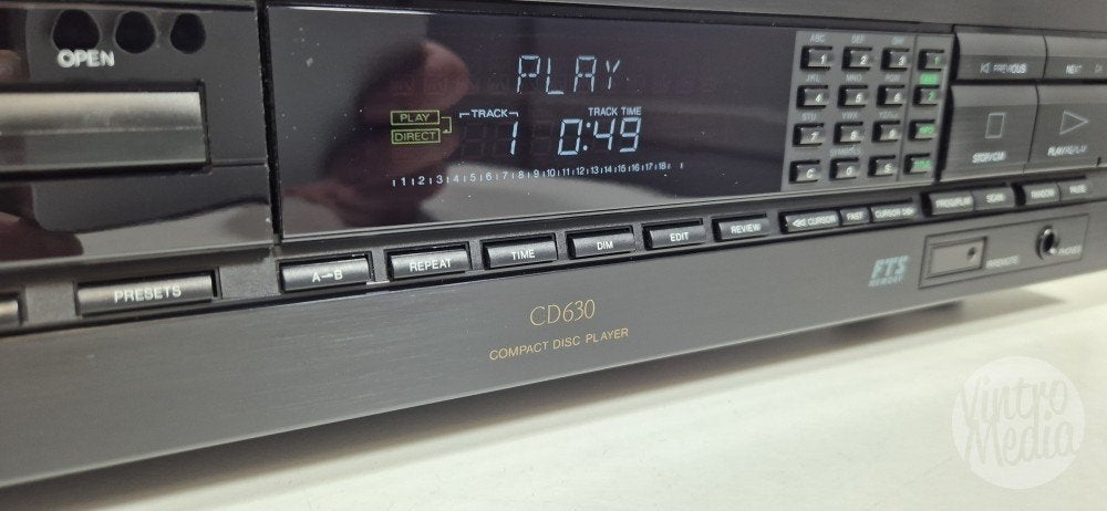 Philips CD630 CD-Speler | CD | CDM4 Swingarm | TDA1541 DAC, Ophalen of Verzenden, Refurbished, Philips