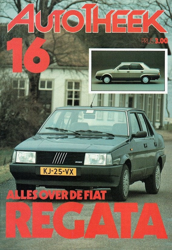 Folder Fiat Regata (Autotheek uitgave - 1984), Verzenden, Gelezen, Overige merken