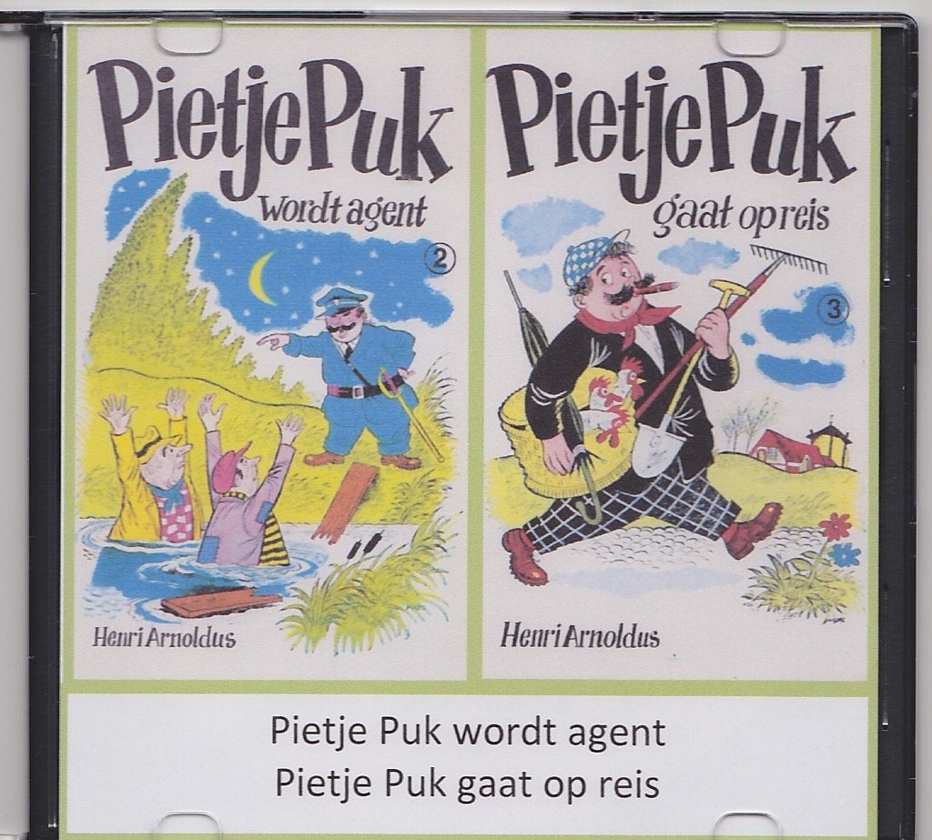 Cd Pietje Puk wordt agent (2) en Pietje Puk gaat op reis (3), Ophalen, Zo goed als nieuw, Verhaal of Sprookje