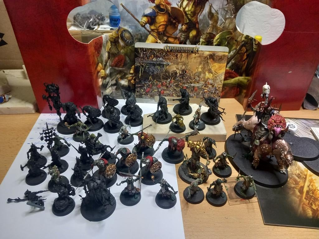 Kruleboyz age of sigmar, Hobby en Vrije tijd, Wargaming, Ophalen of Verzenden, Warhammer, Figuurtje(s), Geverfd