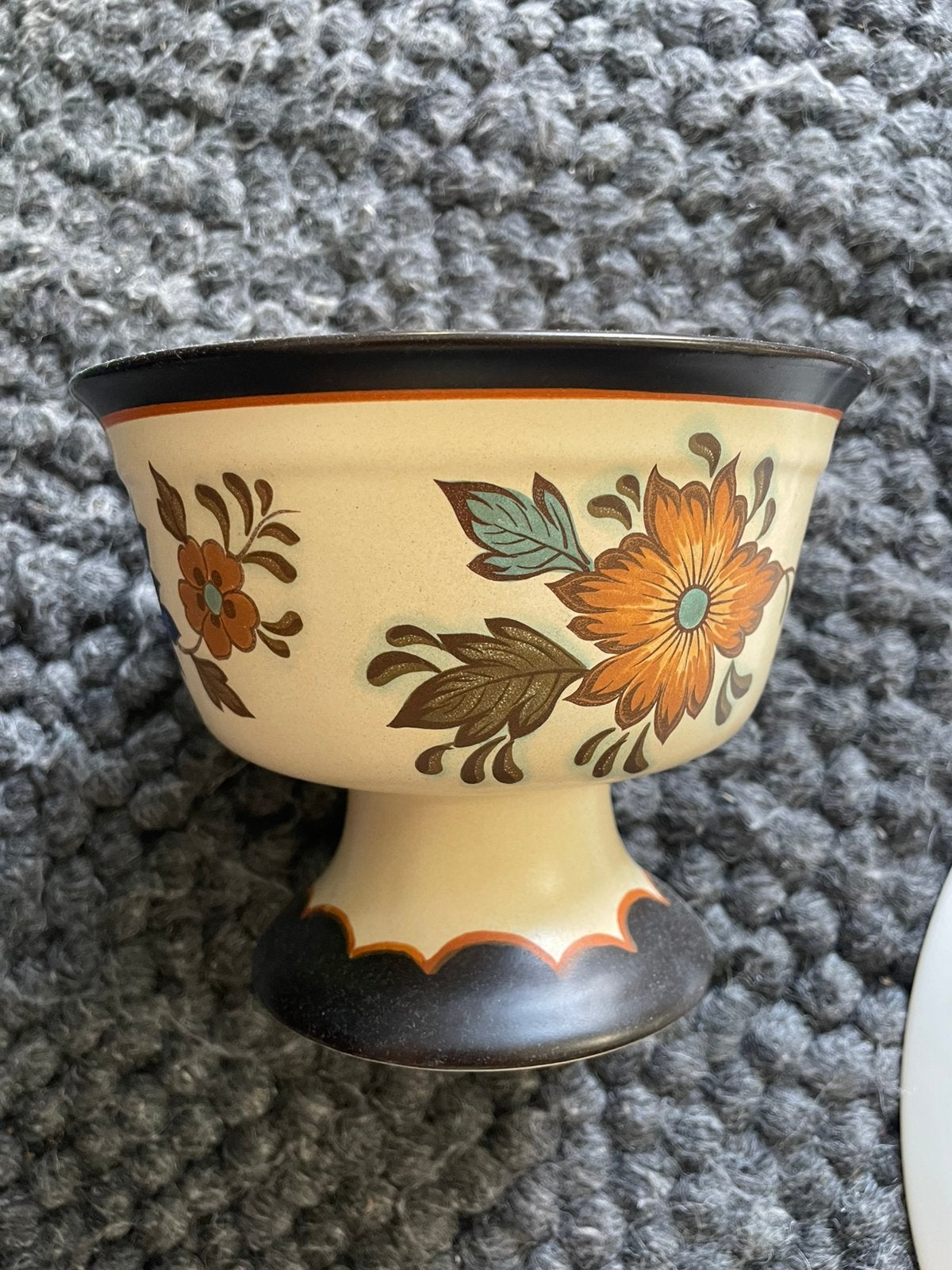 Gouda retro pot, Tuin en Terras, Rond, Ophalen of Verzenden, Aardewerk, Minder dan 40 cm