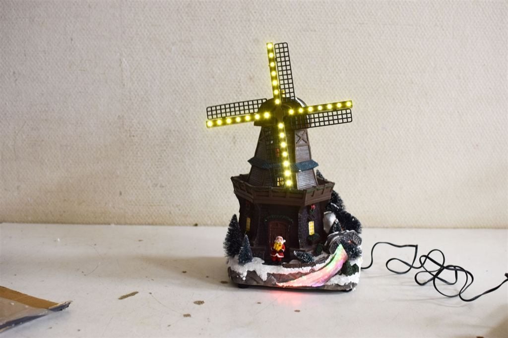 kerst molen als lamp 49574, Diversen, Kerst, Ophalen of Verzenden, Gebruikt