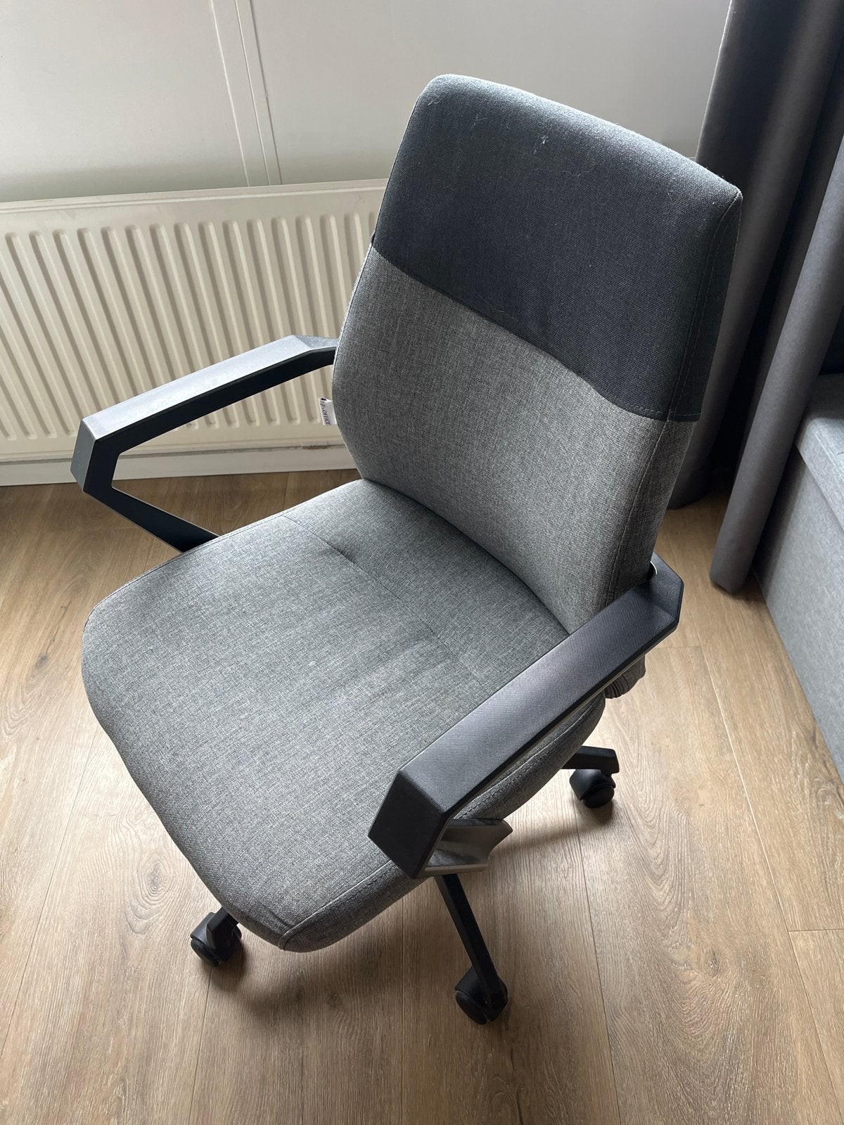 Bureaustoel hjh OFFICE, in hoogte verstelbaar, Huis en Inrichting, Ophalen, Gebruikt, Grijs, Bureaustoel