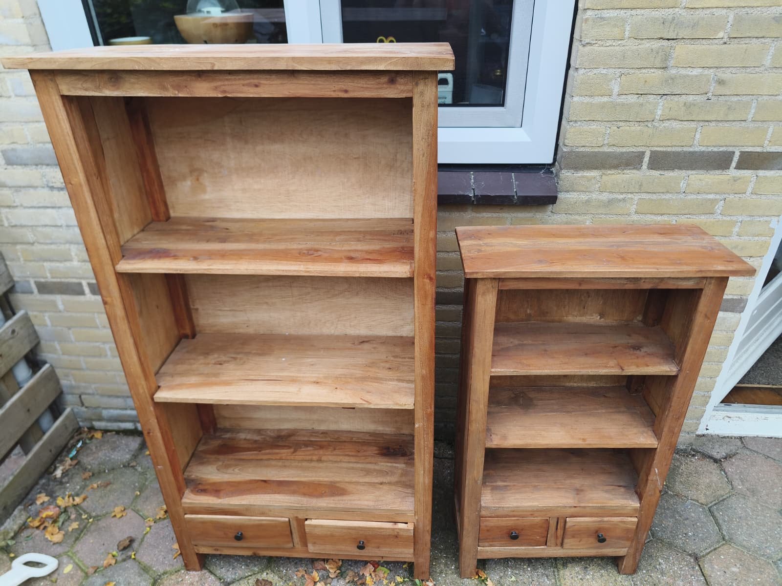 houten kasten gerecyclede houtsoorten mahonie, gren teak, Huis en Inrichting, Ophalen, Zo goed als nieuw, 65 cm of meer, 70 cm of meer