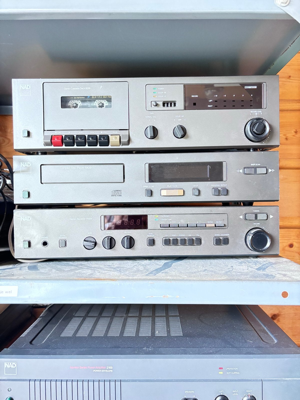 NAD Hifi Set: Versterker, CD-speler, Tuner, Cassettedeck, Audio, Tv en Foto, Stereo-sets, Gebruikt, Cassettedeck, Losse componenten