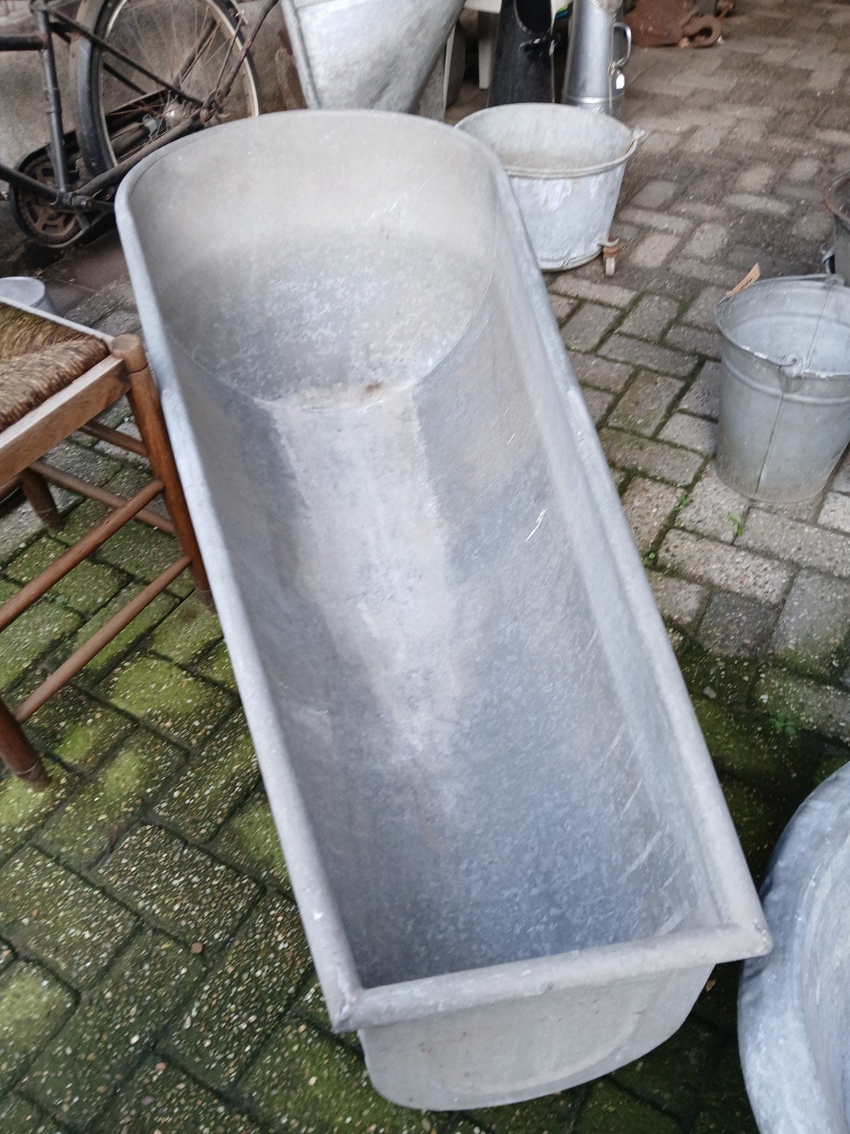 Zinken bad, Ophalen