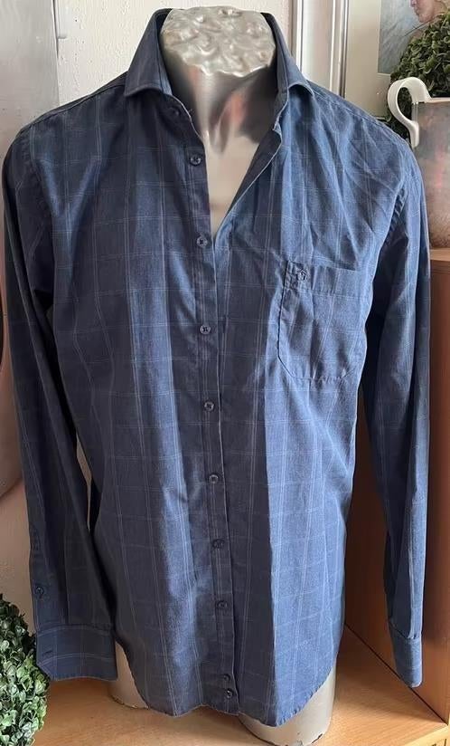 Ledub blauw overhemd maat 38