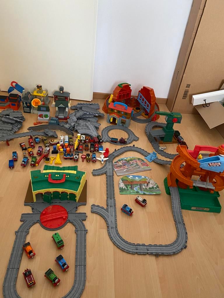 Grote set thomas de trein met vele extra’s, Ophalen, Zo goed als nieuw