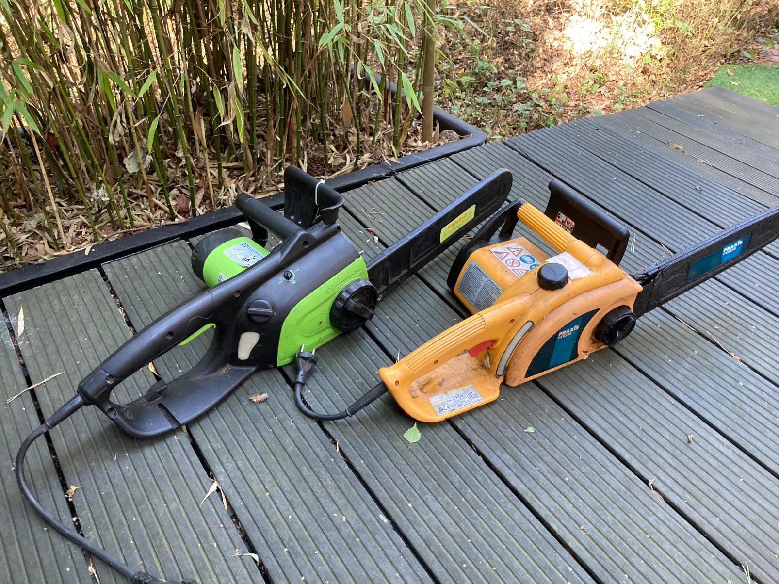 Verlaagd in prijs!Zoldervondst !!Elektrische kettingzagen, ., Tuin en Terras, Ophalen, Gebruikt, Elektrisch